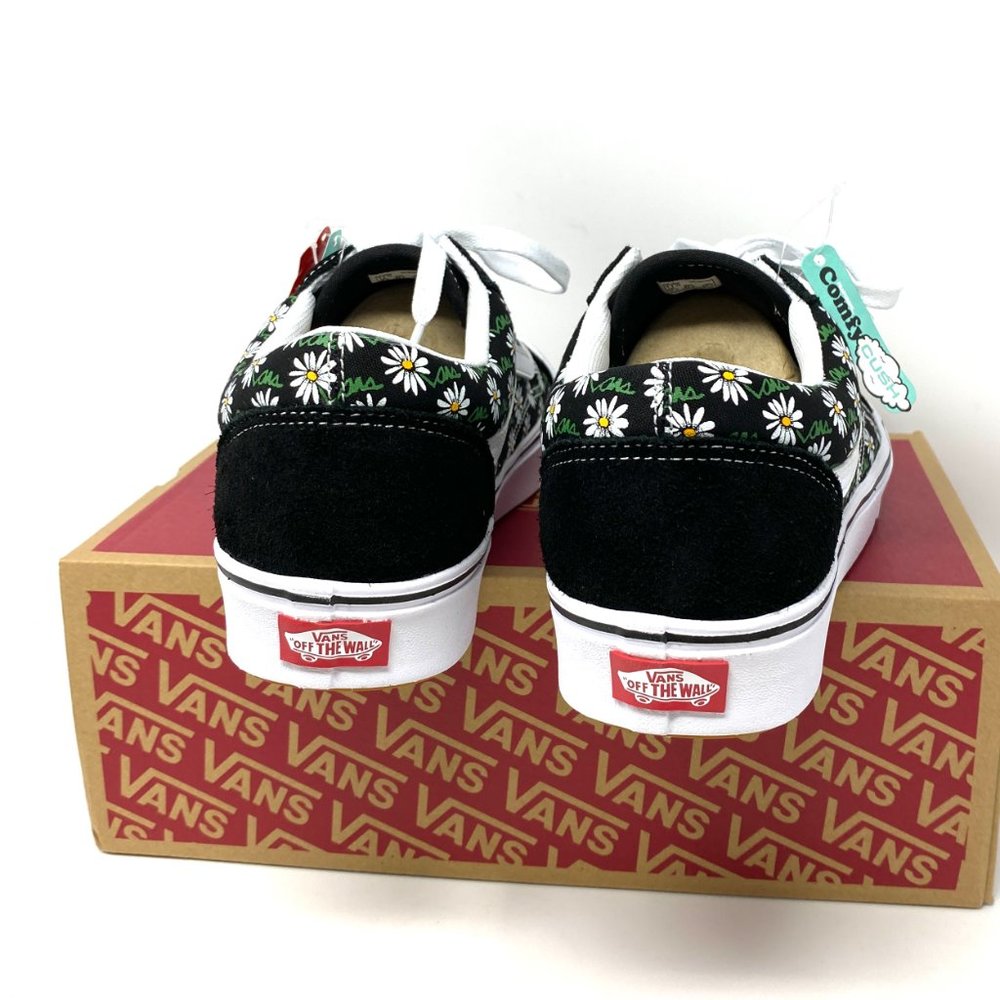 Vans Comfycush Old S Flower Black Canvas Skate Sneakers Mens Size 11 VN0A3WMA49K - Picture 5 of 11